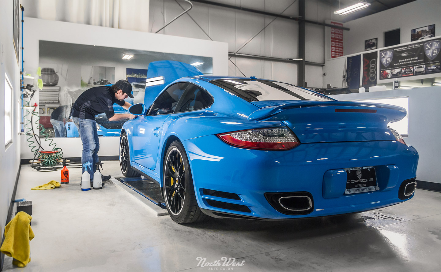 Mexico-Blue-Porsche-Turbo-S-XPEL-Ultimate-install