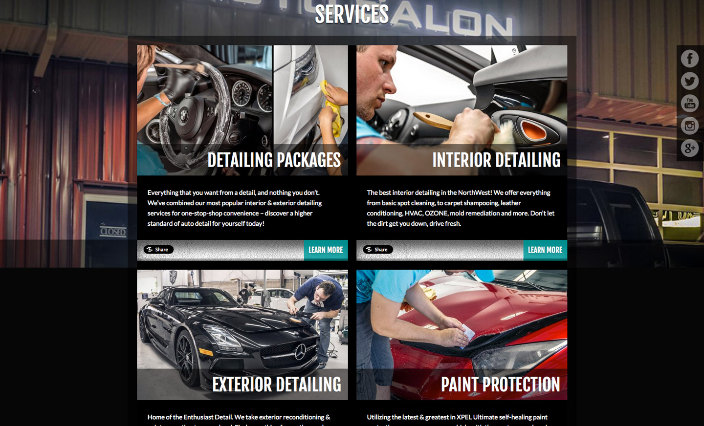 NorthWest Auto Salon website update