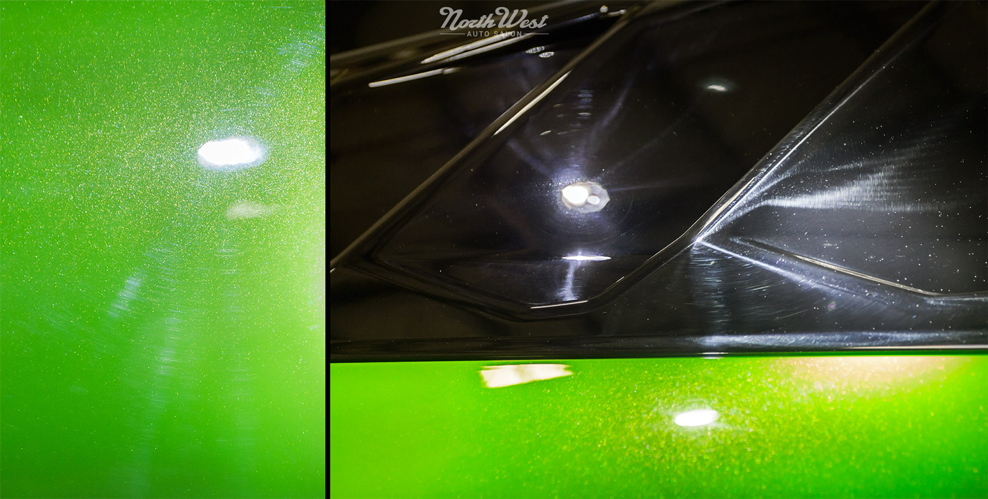 New Car Detail package on a Verde Mantis Lamborghini Huracan