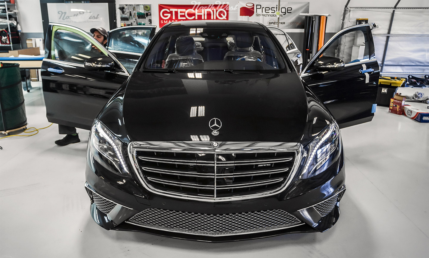 MB S65 AMG XPEL Ultimate Paint Protection Prestige Spectra PhotoSync Window Tint Gtechniq EXO Seattle Bellevue Lynnwood