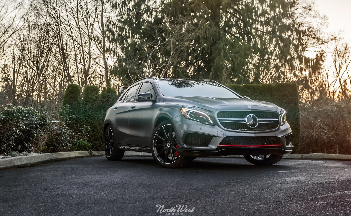 NWAS-GLA-45-AMG-rally-car-xpel-stealth-complete-outside-stage-1