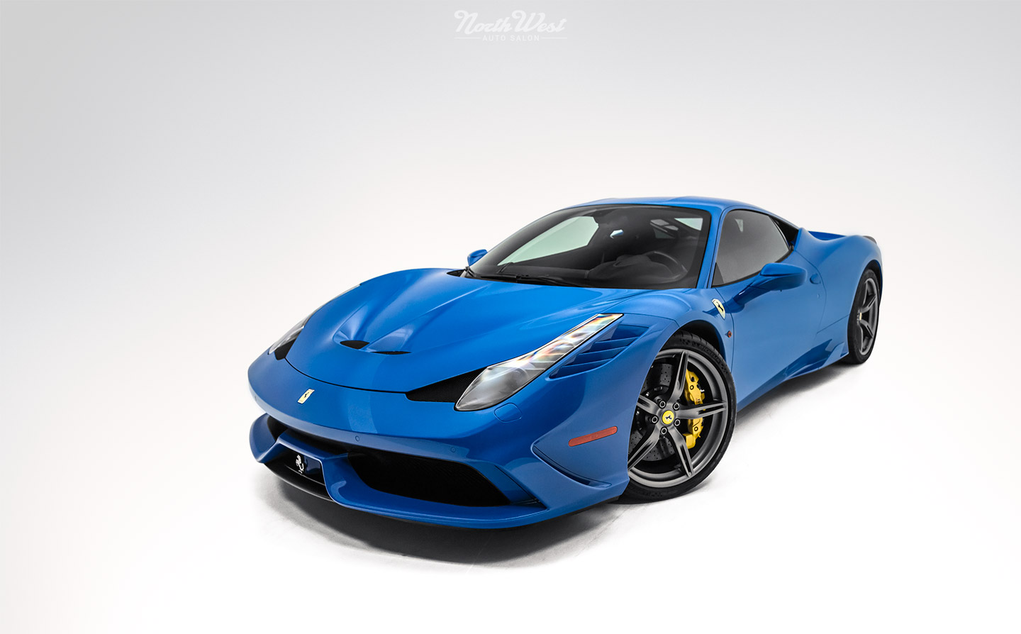 Azzurro-Dino-Ferrari-458-Speciale-XPEL-Ultimate-paint-protection-studio-front-qtr-s