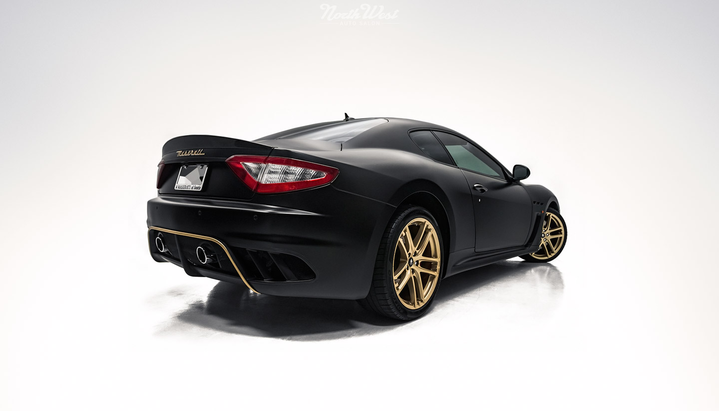 Maserati-Gran-Turismo-MC-SportLine-XPEL-STEALTH-Satin-Gold-vinyl-stripe-rear-qtr