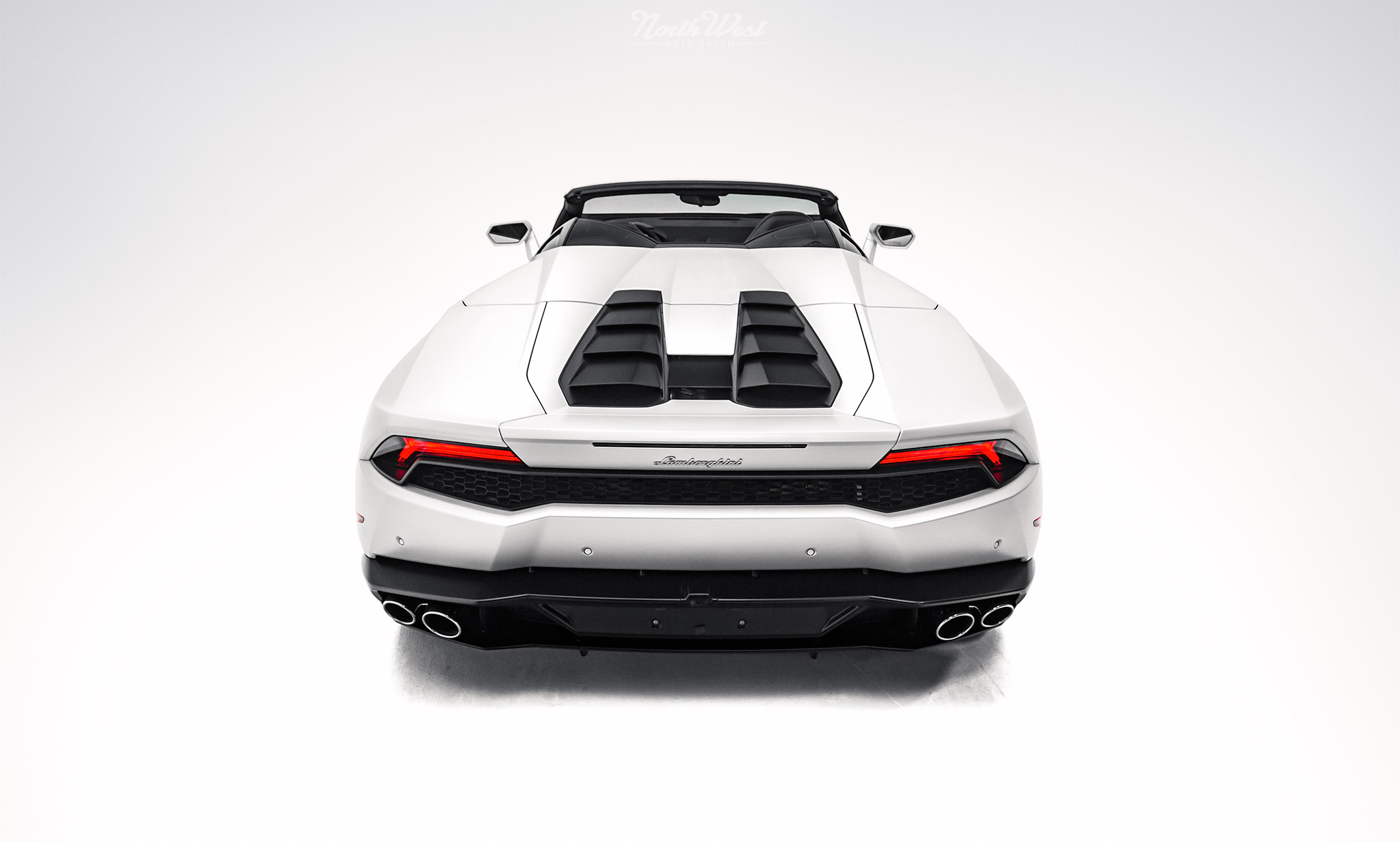 Lamborghini-Huracan-Spyder-XPEL-Stealth-wrap-Ceramic-Pro-Textile-soft-top-protection-prestige-window-tint-studio-rear-end